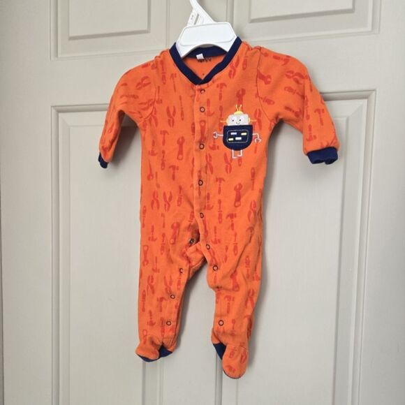 2/$15 Pekkle Button Down Sleeper 6 M - Picture 1 of 4